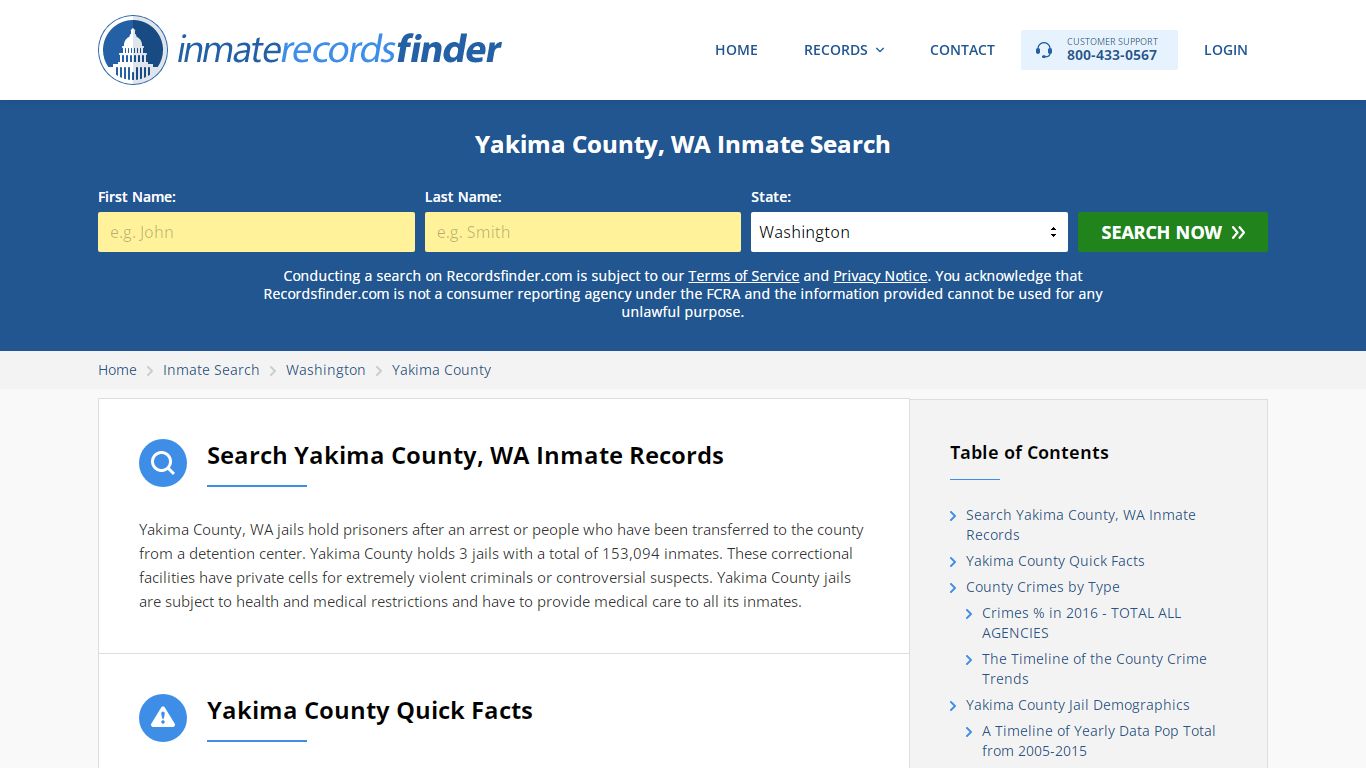 Yakima County, WA Inmate Lookup & Jail Records Online